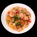 Fried rice with vegetables and chili