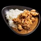 Japanese Curry with steamed rice and karaage
