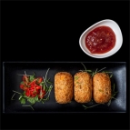 Carrot croquette with chili jam (5 pcs)